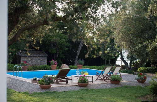 Pyrgos Villa | Villa Feia, private swimming pool, incredible view on the Ionian Sea
