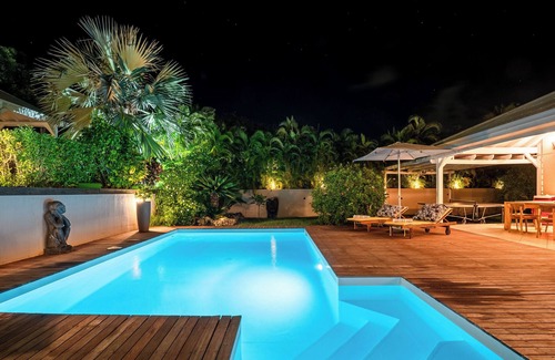 Saint-Francois Villa | Villa Gwada, piscine et jacuzzi sans vis à vis, accès plage à pied