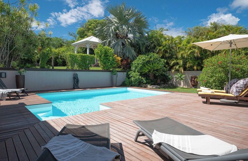 Saint-Francois Villa | Villa Gwada, piscine et jacuzzi sans vis à vis, accès plage à pied