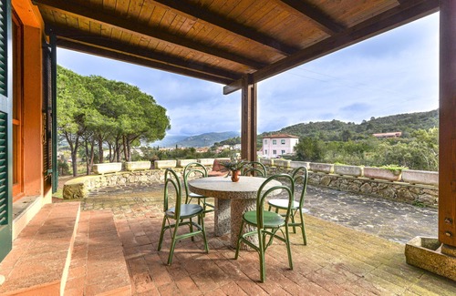 Marina di Campo Villa | Villa 'Lentisco' with Private Terrace, Private Garden and Wi-Fi