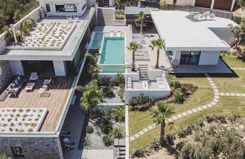 Kissamos Villa | Villa privée en pierre avec piscine intérieure chauffée