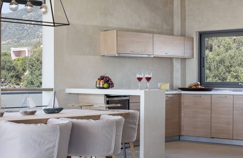 Livadia Villa | Villa Ostria, Villa de luxe avec vue imprenable sur la mer et le coucher du soleil