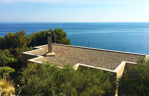 Capo Zafferano Villa | PLAGE MAISON VILLA SUR LA MER AVEC WI-FI