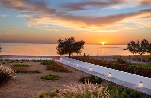 Fragkokastello Villa | Villa Sea Sand - Sunset View Beachfront Villa Near Tavernas & Shops