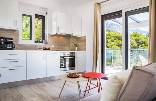 Leivathos Villa | Villa Terra - Cette villa comprend vue sur la mer, piscine privée et WIFI