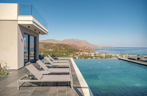 Kissamos Villa | Villa Thealon I New luxury villa with sea view and private infinity pool