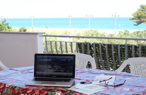 Marina di Davoli Appartement | Villa Tigani: accès direct à la plage "Appartement Nausicaa"