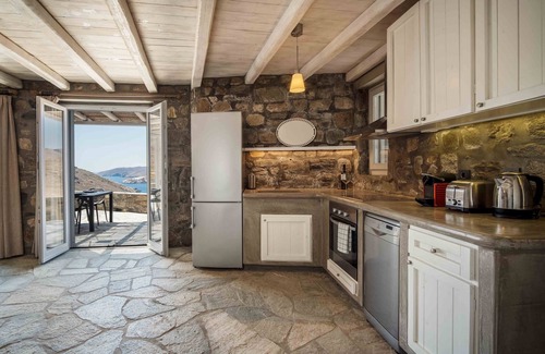 Serifos Villa | Villa 'Vagia' avec piscine privée, terrasse privée et climatisation