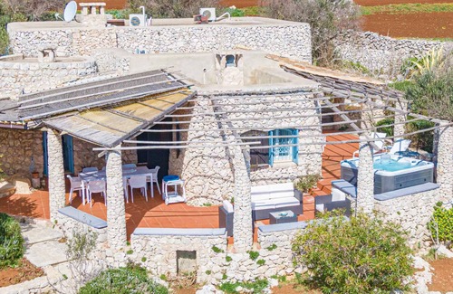 Gagliano del Capo Chalet De Ski | Villa avec mini-piscine chauffée et vue mer 180°