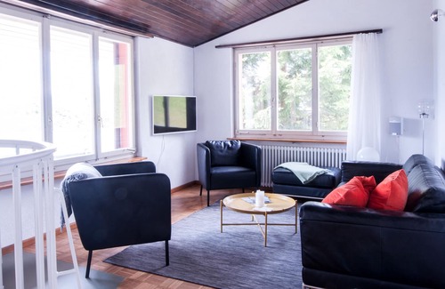 Vitznau Villa | Villa avec bain à remous avec vue sur le lac des Quatre-Cantons, à droite sur le téléphérique de Rigi