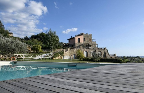 Montaione Villa | Maison de vacances avec internet, climatisation, piscine privée, TV, patio, près de San Gimignano