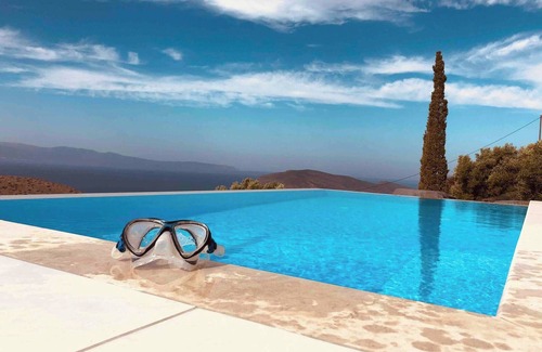 Pefki Villa | Villa avec piscine et vue sur la mer Fitness
