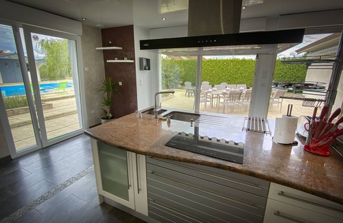 Laval-sur-Vologne Villa | 200m² villa with heated swimming pool, SPA, sauna, kota grill and table football