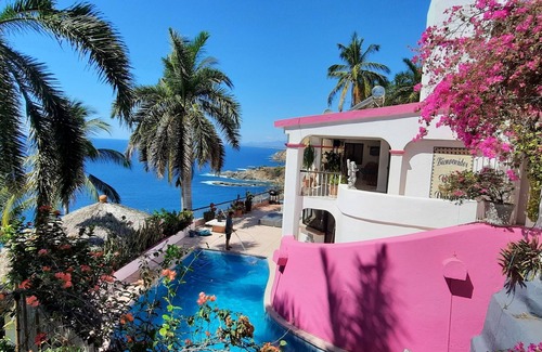 Balcones Al Mar Villa | Villa Paraiso Aca, villa de luxe avec 6 chambres, 5 salles de bains et vue magnifique
