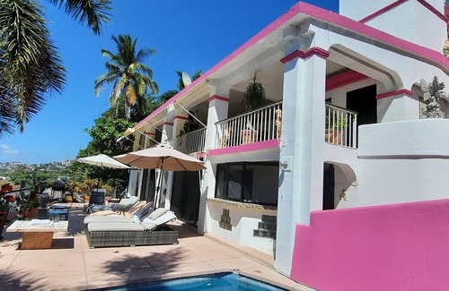 Balcones Al Mar Villa | Villa Paraiso Aca, villa de luxe avec 6 chambres, 5 salles de bains et vue magnifique