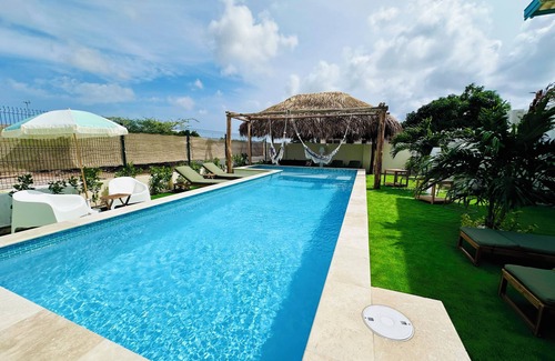 Camacuri Appartement | Vistalmar Mini Studio in lovely Oranjestad with Private Plunge Pool, WiFi and AC