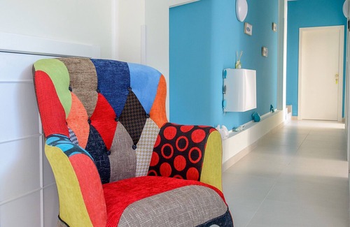 Agropoli Lit Et Petit-Déjeuner | Vistamare Suite Habitación azul claro