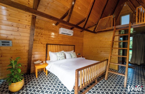 Mandrem Station Balnéaire | Vrihi A-Frame Villa: Aranya AC 2-Bed Wi-Fi Mandrem Beach