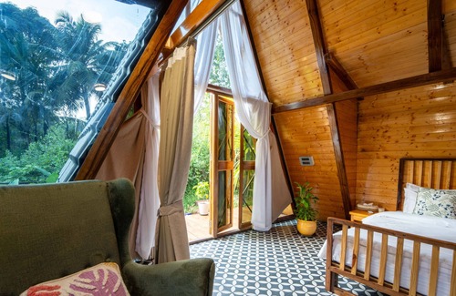 Mandrem Station Balnéaire | Vrihi A-Frame Villa: Aranya AC 2-Bed Wi-Fi Mandrem Beach