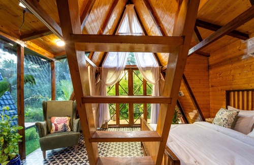 Mandrem Station Balnéaire | Vrihi A-Frame Villa: Aranya AC 2-Bed Wi-Fi Mandrem Beach