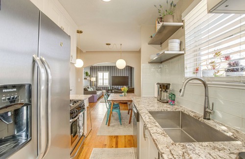 Whittier Maison | Walk to City Park: Chic Home w/ Hot Tub & Yard