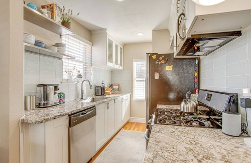 Whittier Maison | Walk to City Park: Chic Home w/ Hot Tub & Yard