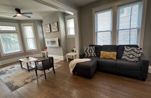 South Shore Maison | Walk to the Lake! Grill, Fireplace, Sleeps 12
