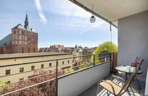 West Pomeranian Voivodeship Appartement | Waska Bright Apartment with Balcony