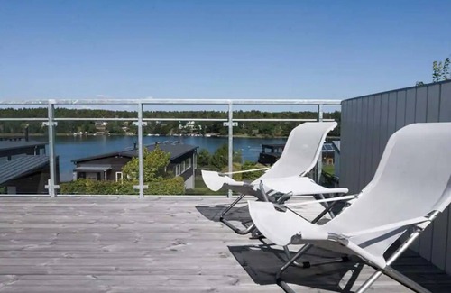 Gashaga Villa | Water facing family friendly villa with pool & sauna overlooking the Baltic Sea