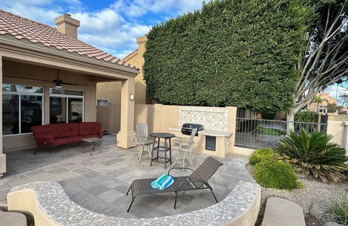 Ocotillo Maison | Water/Golf Course Backyard | Heated Pool Included in Price | Modern 3 bedroom