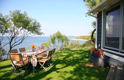 Town of Southold Town Maison | Rénové Waterfront Cottage avec des vues spectaculaires et plage privée