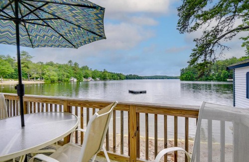 Gray Maison | Waterfront Gray Home with Furnished Deck and Fire Pit!