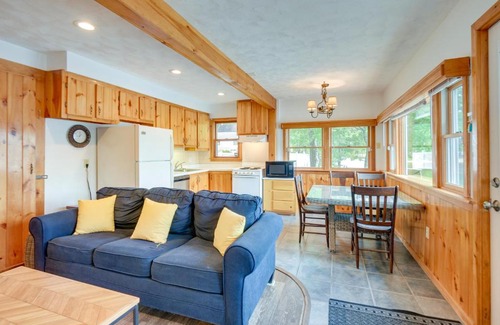 Gray Maison | Waterfront Gray Home with Furnished Deck and Fire Pit!