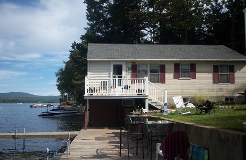 Laconia Maison | WATERFRONT HOME MILLION DOLLAR VIEWS BOAT HOUSE & BOAT SLIPS SITS ONTOP OF WATER