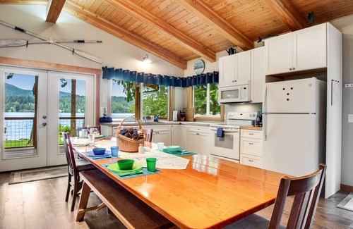 Bellingham Maison | Waterfront home on Lake Whatcom with private dock, beach, firepit & woodstove