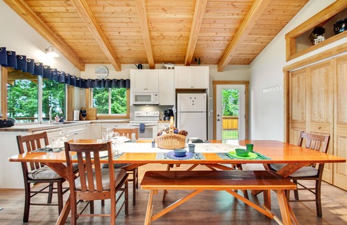 Bellingham Maison | Waterfront home on Lake Whatcom with private dock, beach, firepit & woodstove