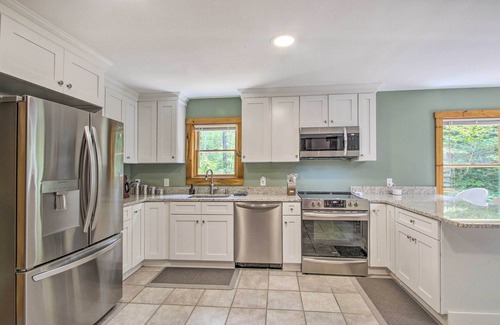 New Durham Maison | Waterfront Lakes Region Home on Private Cove!