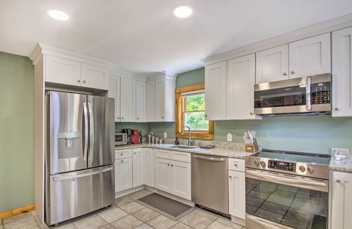 New Durham Maison | Waterfront Lakes Region Home on Private Cove!