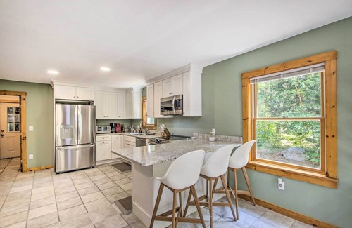 New Durham Maison | Waterfront Lakes Region Home on Private Cove!