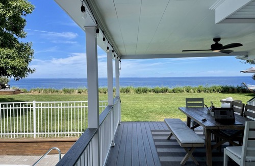 Miller Place Maison | Oceanfront avec une vue imprenable, piscine chauffée et plage privée