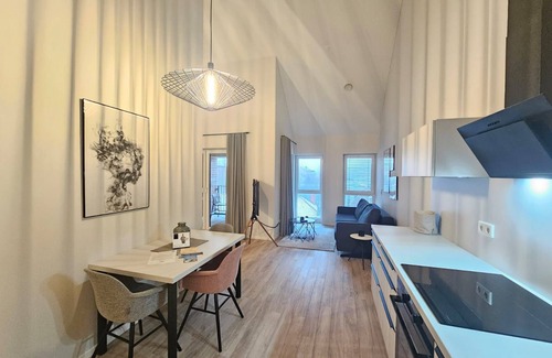 Suderneuland I Appartement | Welcome to the exclusive Teefabrik vacation apartment in the center of Norden