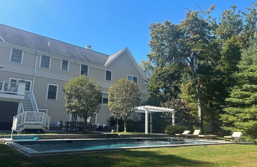 Westport Maison | Westport Summer retreat w/40 Ft saltwater pool, 6 bedrooms + guest cottage