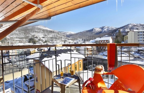 Ax-les-Thermes Appartement | Wifi, 50m du centre station, remise en forme, piscine, sauna, parking, casier à ski, 28m²