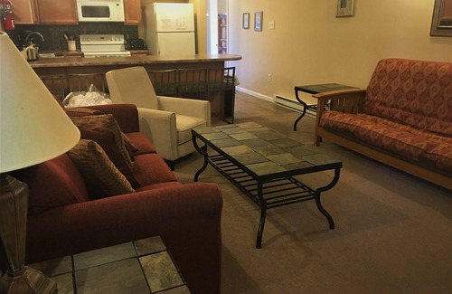 Ghent Appartement | Sur les pentes à Winterplace près de Beckley WV refondu cuisine complète, terrasse privée