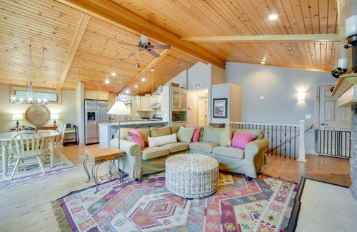 Almelund Maison | Wisconsin Vacation Rental with Fire Pit on Long Lake