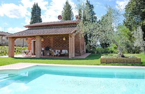 San Miniato Villa | Belle maison de vacances privée avec climatisation, WIFI, piscine privée, TV, vue panoramique