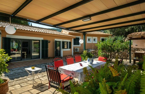 Urbanitzacio Es Verger Maison | Maison de vacances privée avec climatisation, WIFI, piscine privée, TV, patio, vue panoramique