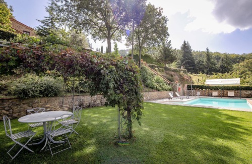 Pieve di Chio Villa | Maison de vacances privée avec WIFI, piscine privée, climatisation, TV, patio, près de Cortone