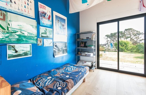 Plougonvelin Maison | Maison d'architecte en bois, plein sud, face mer