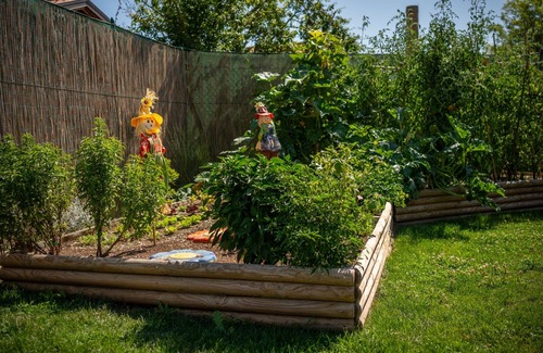 San Brizio Appartement | Maisonnette en bois avec porche et jardin